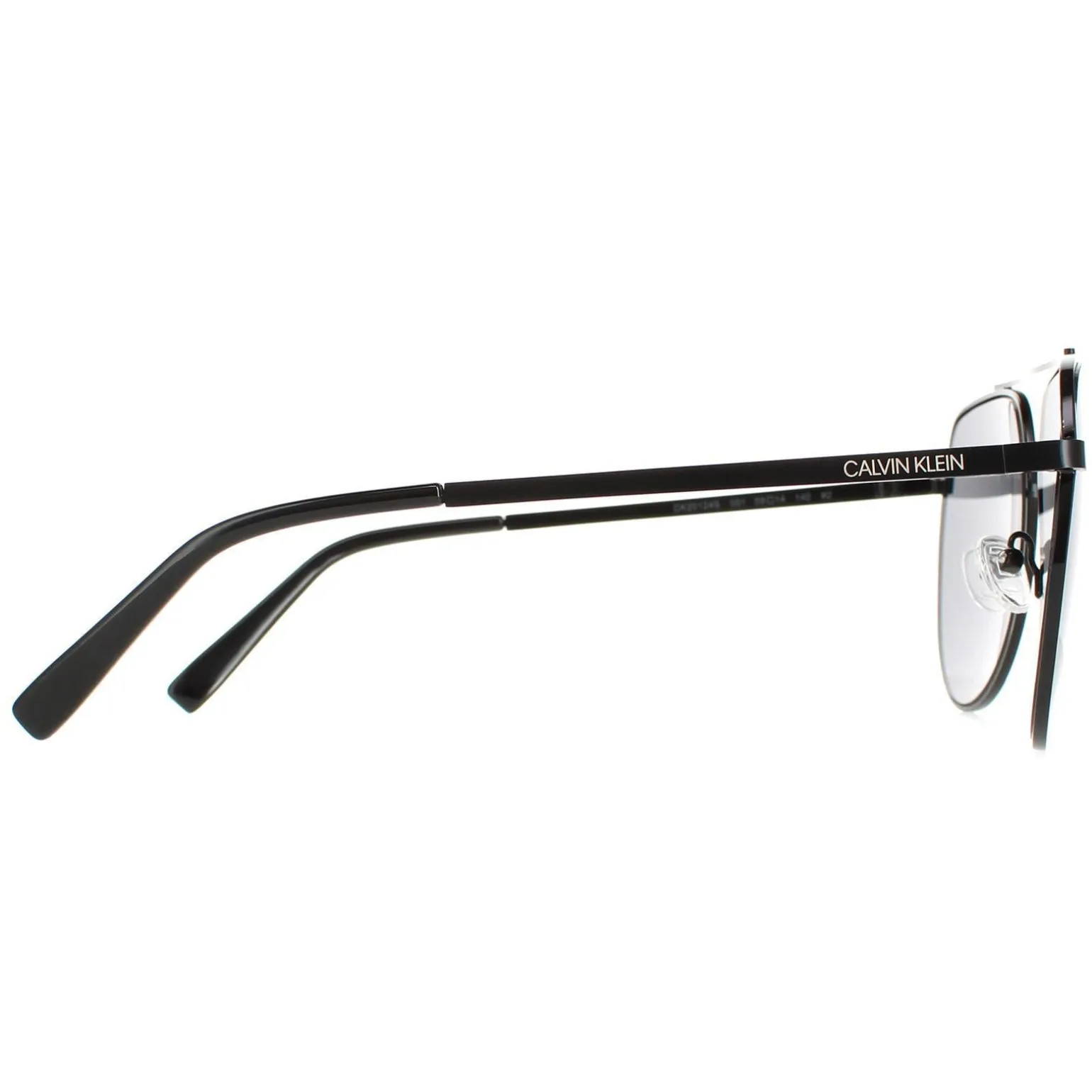 Calvin Klein Sunglasses CK20124S 001 Shiny Black Solid Smoke