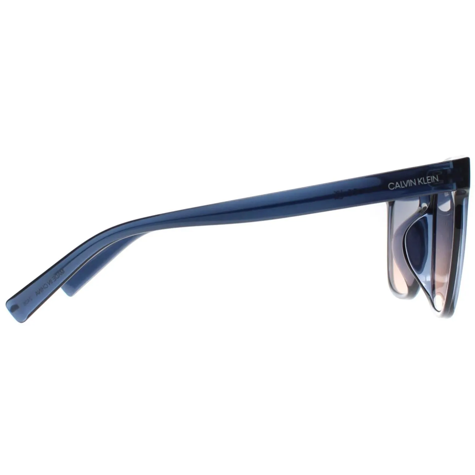 Calvin Klein Sunglasses CK20519S 410 Crystal Navy Blue Peach Gradient