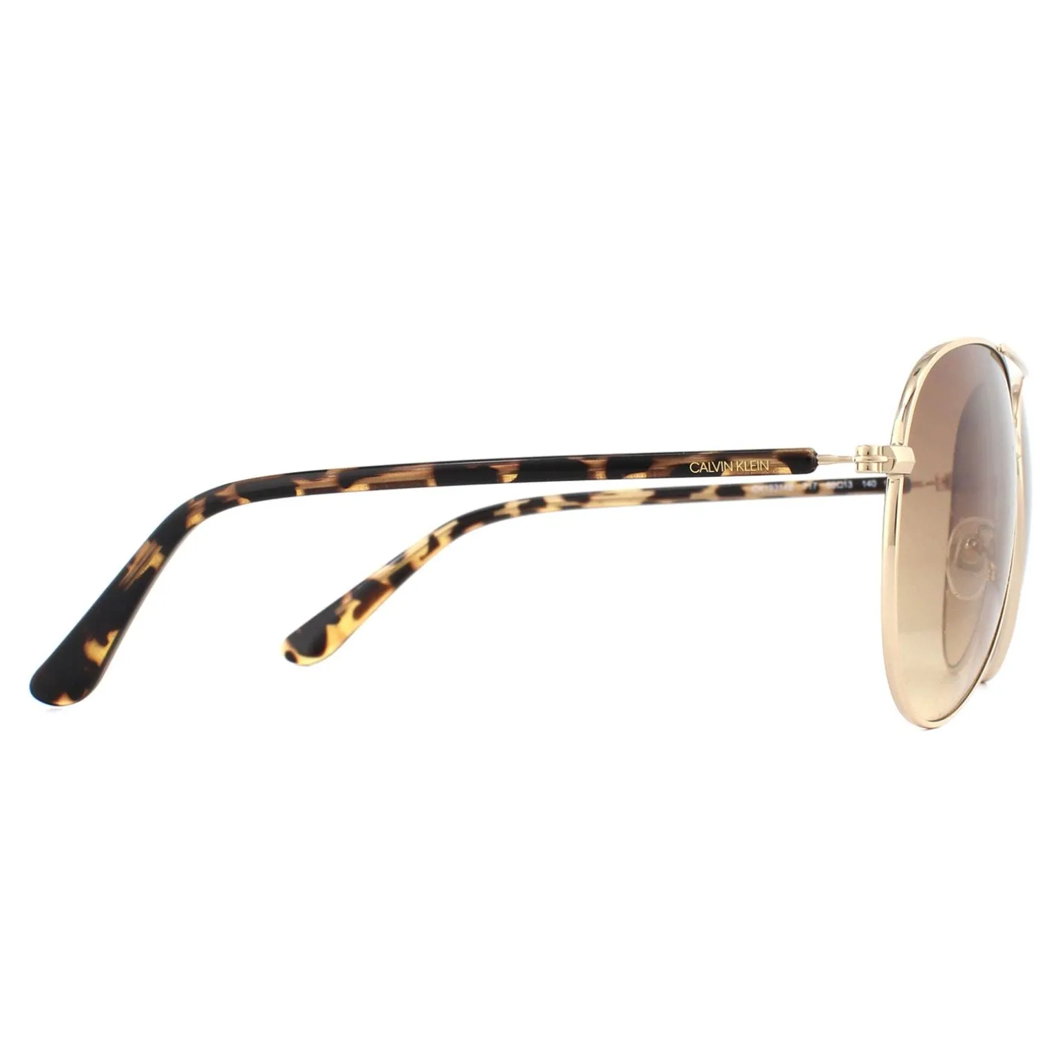 Calvin Klein Sunglasses CK19314S 717 Gold Tortoise Brown Gradient