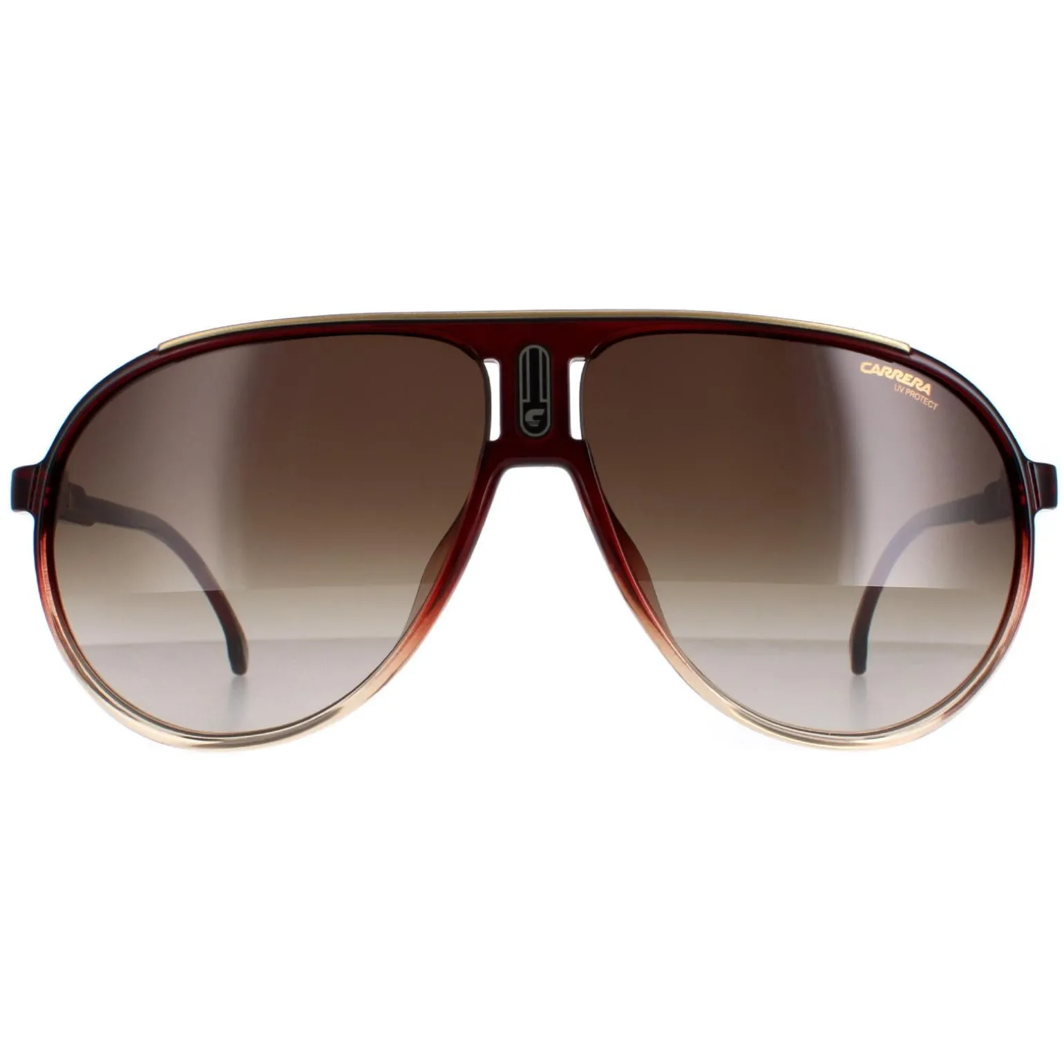 Carrera Sunglasses Champion 65/N 7W5/HA Burgundy Shade Brown Gradient