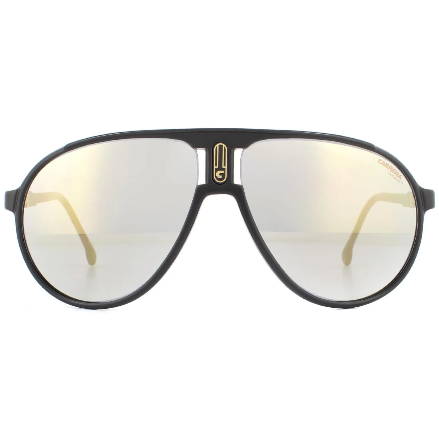Carrera Sunglasses Champion 65 003/JO Matte Black Grey Bronze Mirrored