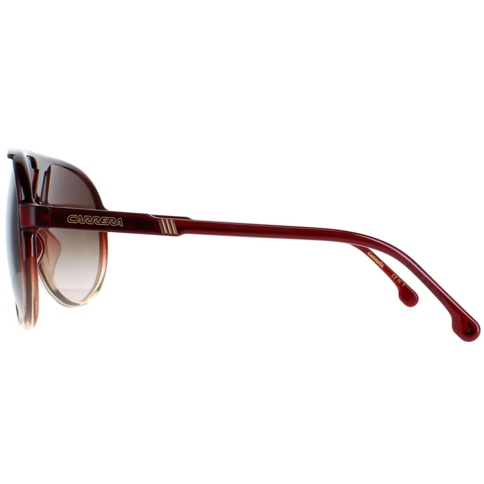 Carrera Sunglasses Champion 65/N 7W5/HA Burgundy Shade Brown Gradient
