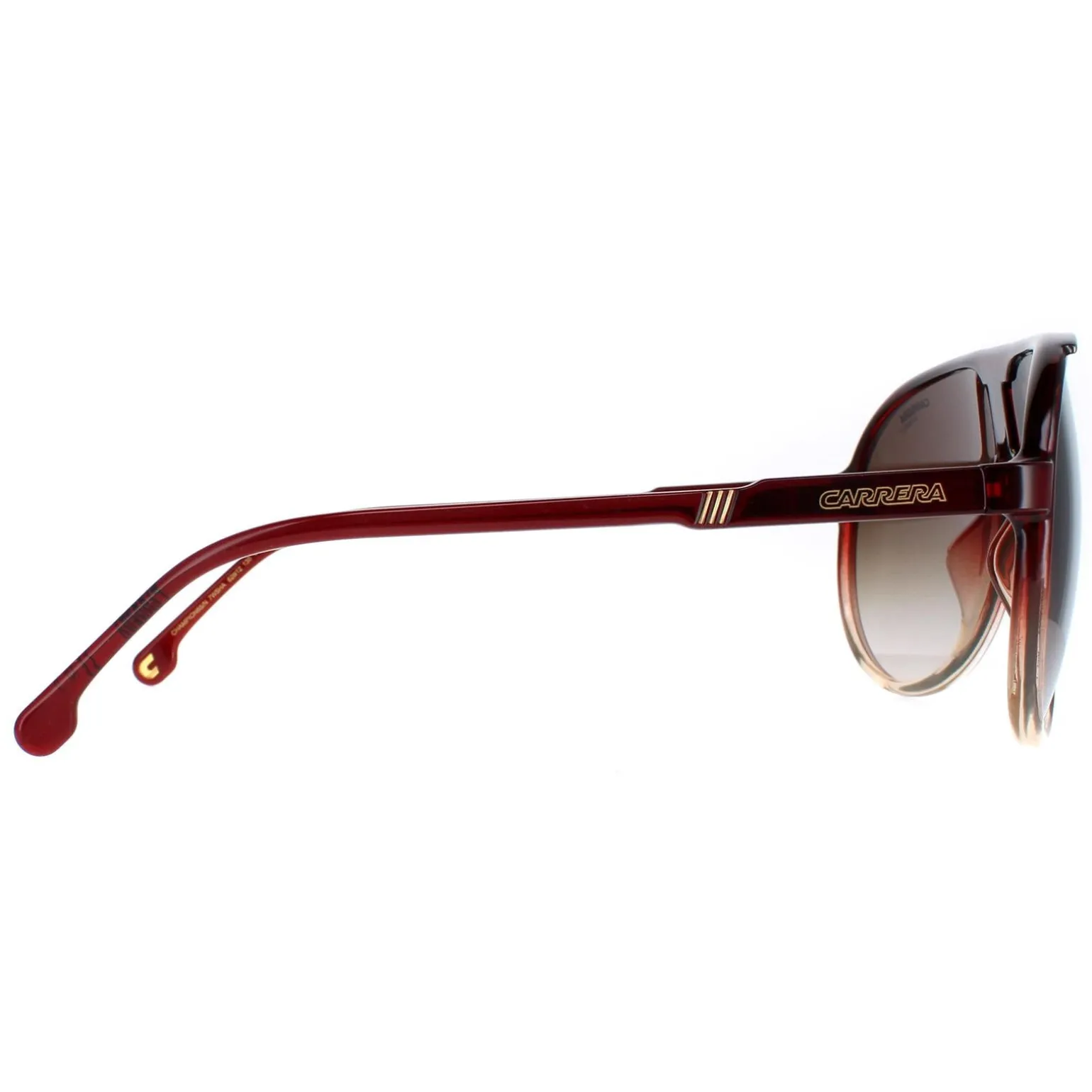 Carrera Sunglasses Champion 65/N 7W5/HA Burgundy Shade Brown Gradient