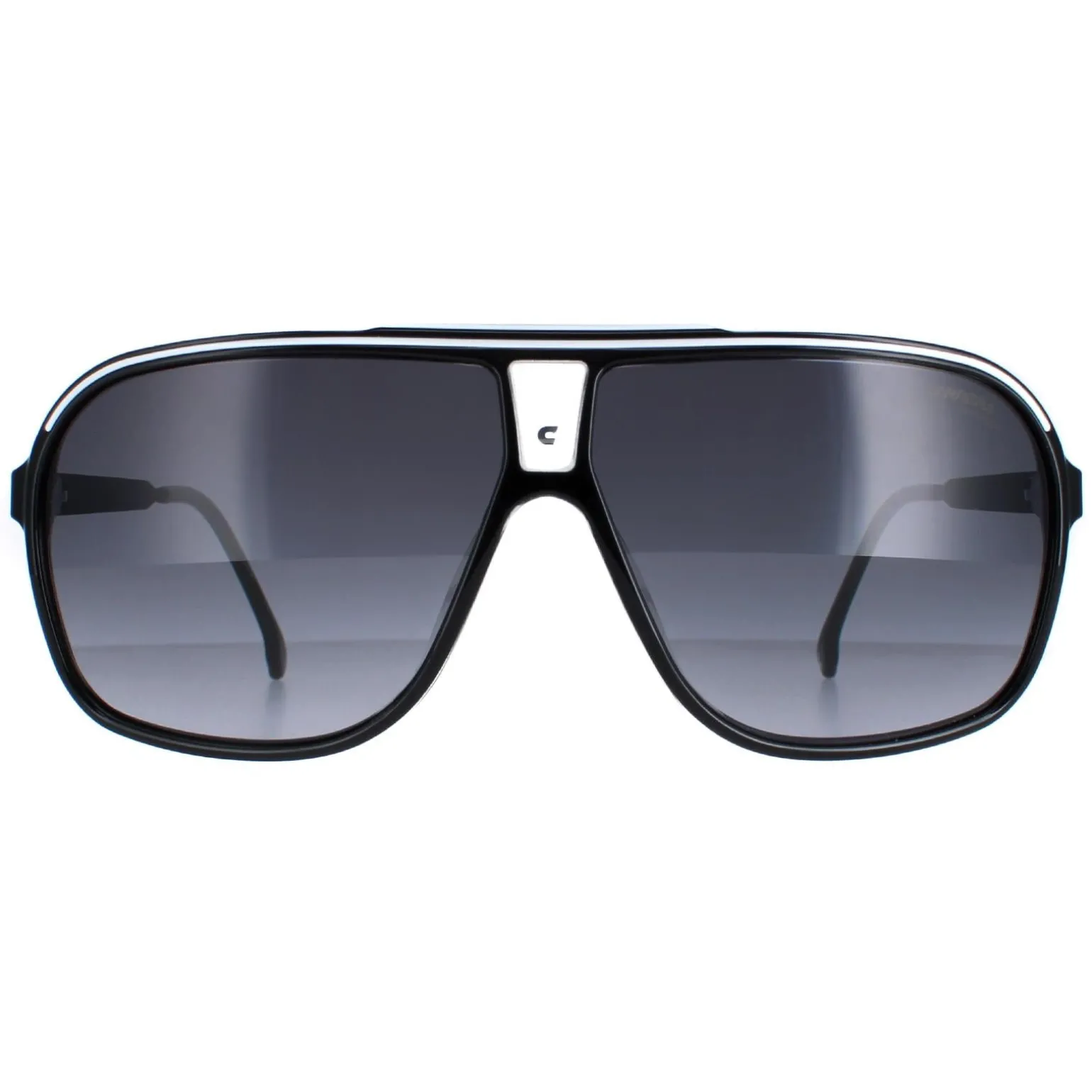 Carrera Sunglasses Grand Prix 3 80S/9O Black and White Grey Gradient