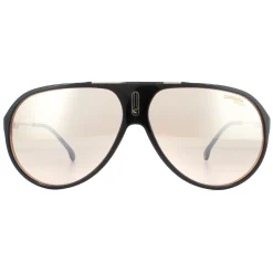 Carrera Sunglasses Hot 65 KDX/G4 Black Nude Brown Mirror