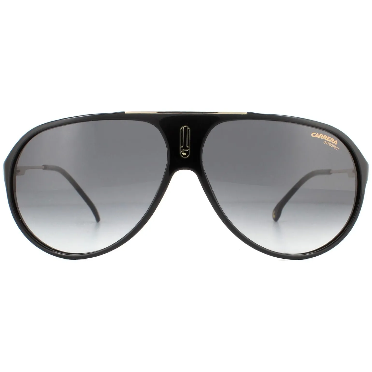Carrera Sunglasses Hot 65 807/9O Black Dark Grey Gradient