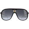Carrera Sunglasses 1007/S 807 9O Black Gold Dark Grey Gradient