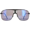Carrera Sunglasses 1043/S 003 XT Matte Black Grey With Blue Flash Mirr