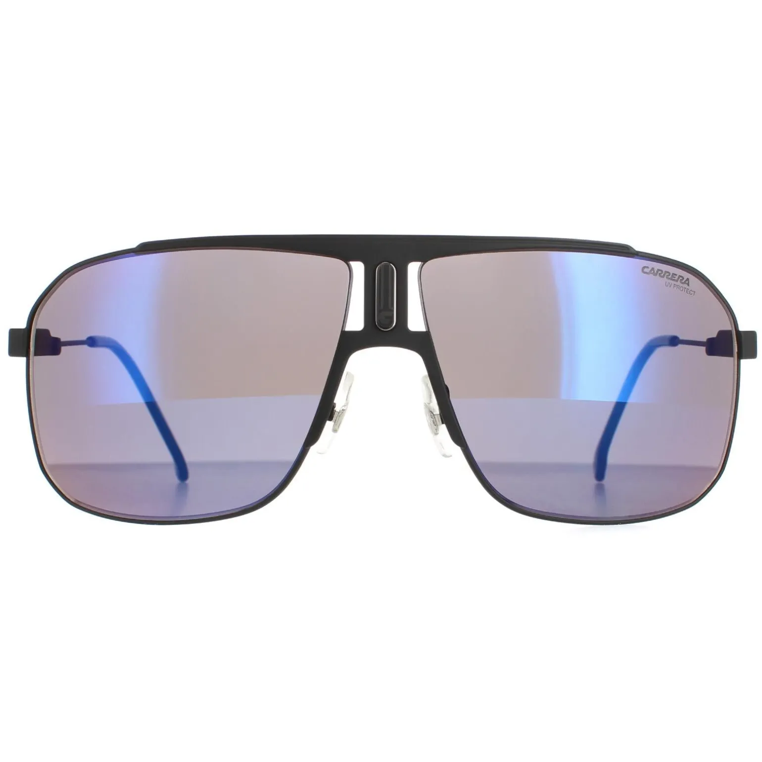 Carrera Sunglasses 1043/S 003 XT Matte Black Grey With Blue Flash Mirr