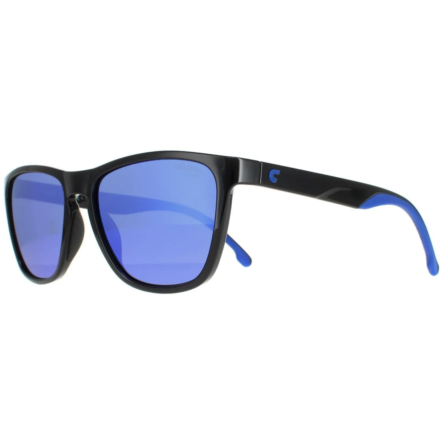Carrera Sunglasses 8058/S D51 Z0 Black Blue Blue Mirror