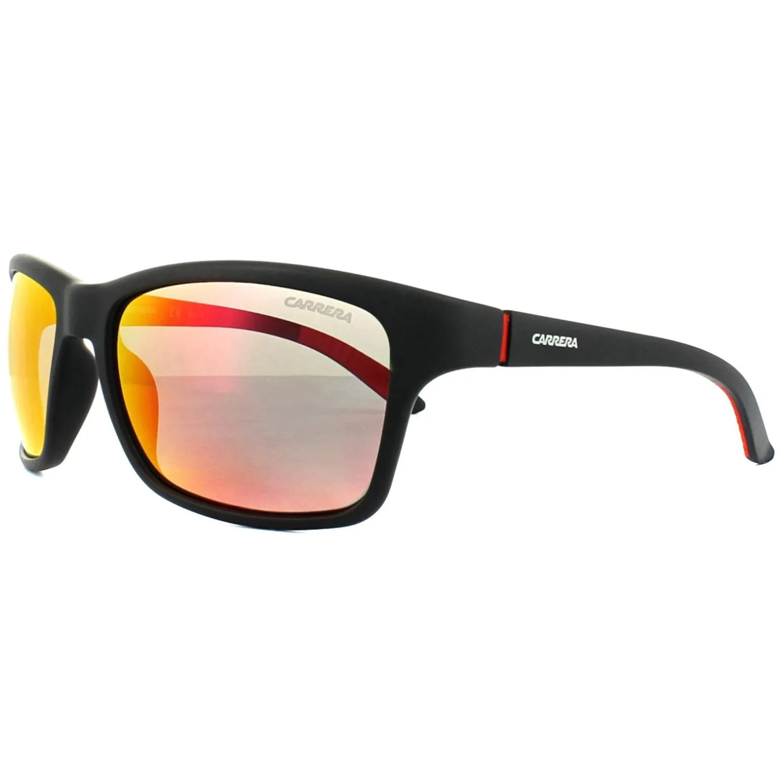 Carrera Sunglasses 8013/S DL5 OZ Matt Black Red Mirror Polarized