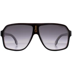 Carrera Sunglasses 1001/S 80S 9O Black White Dark Grey Gradient