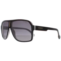 Carrera Sunglasses 1001/S 80S 9O Black White Dark Grey Gradient
