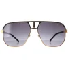 Carrera Sunglasses 1062/S SAO 9O Matte Black and Gold Dark Grey Gradie