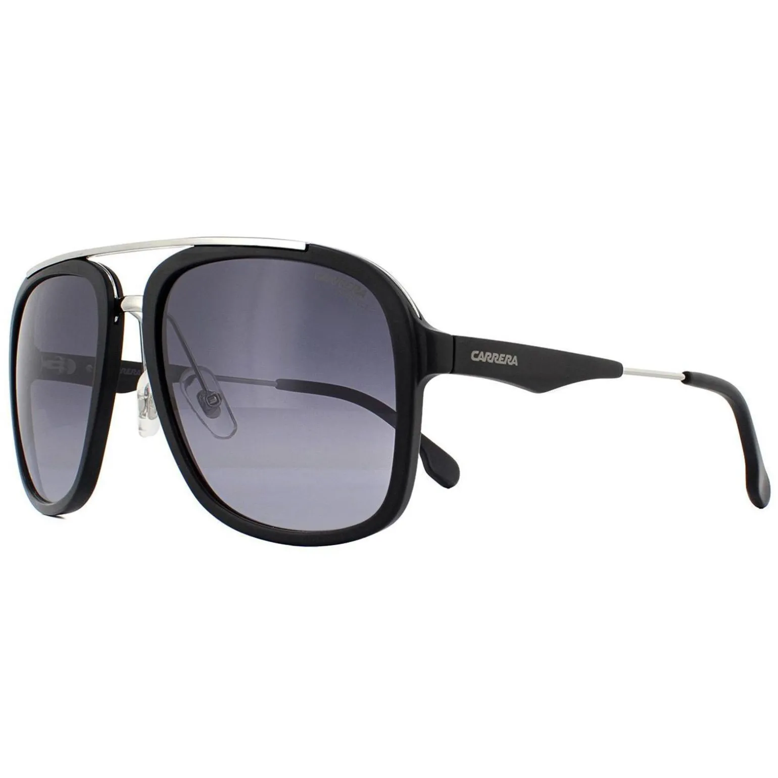 Carrera Sunglasses 133/S TI7 9O Ruthenium Matte Black Dark Grey Gradie