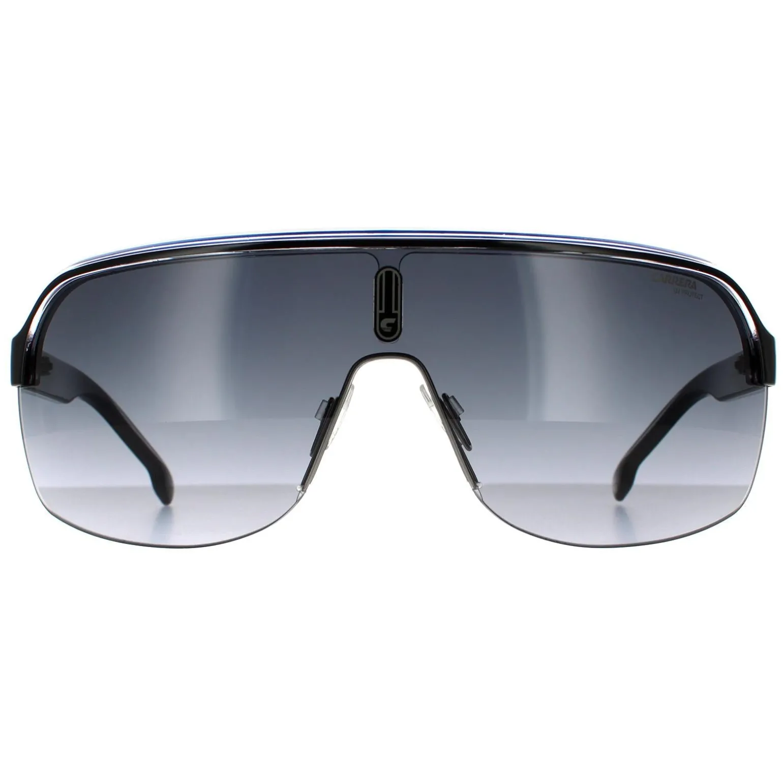 Carrera Sunglasses Topcar 1/N T5C 9O Black Crystal White Blue Dark Gre