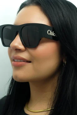 Chloe Sunglasses CH0233S 001 Black Grey