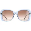 Chloe Sunglasses CH0125S 002 Blue Crystal Brown Gradient