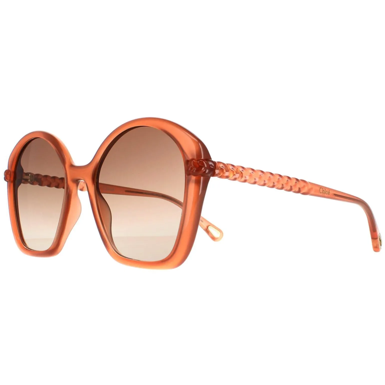 Chloe Sunglasses CH0003S 002 Dark Pink Brown Gradient
