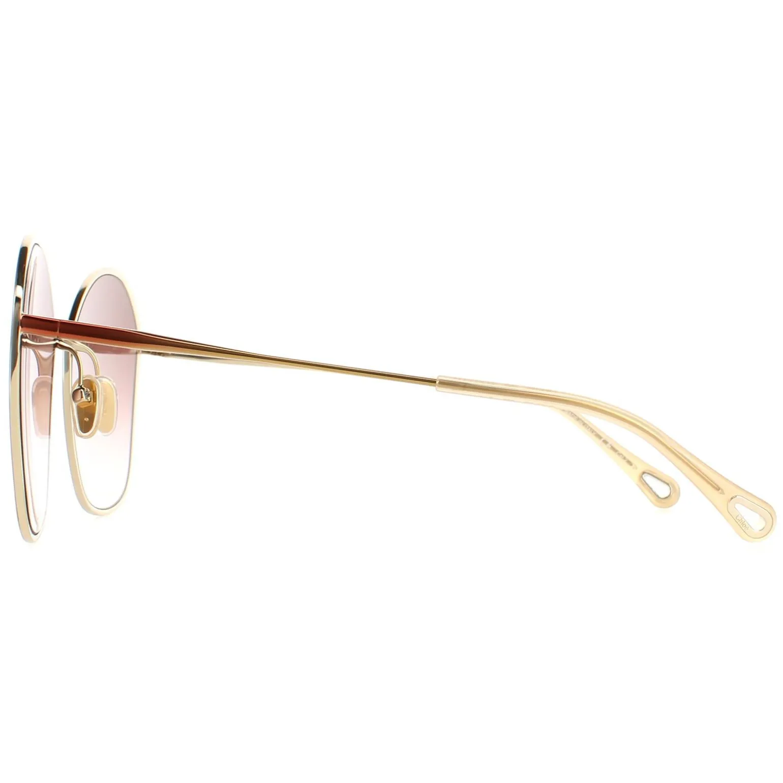 Chloe Sunglasses CH0015S 002 Dark Brown Gold Brown Gradient