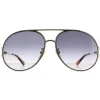 Chloe Sunglasses CH0145S 001 Gold Black Grey Gradient
