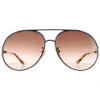 Chloe Sunglasses CH0145S 003 Gold Blue Brown Gradient