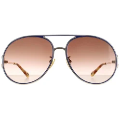 Chloe Sunglasses CH0145S 003 Gold Blue Brown Gradient