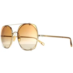 Chloe Sunglasses CH0042S 003 Gold Orange Gradient