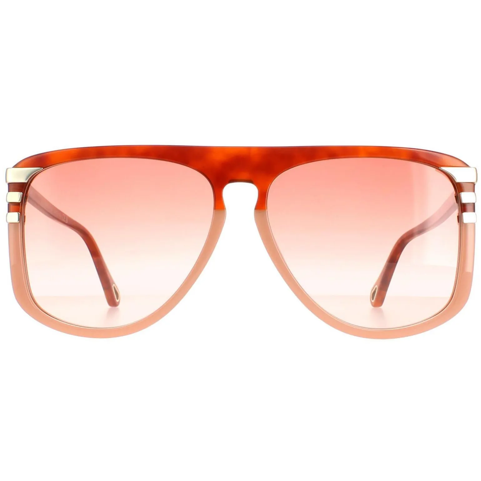 Chloe Sunglasses CH0104S 006 Shiny Blonde Havana Orange Gradient