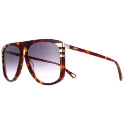 Chloe Sunglasses CH0104S 007 Shiny Medium Havana Grey Gradient