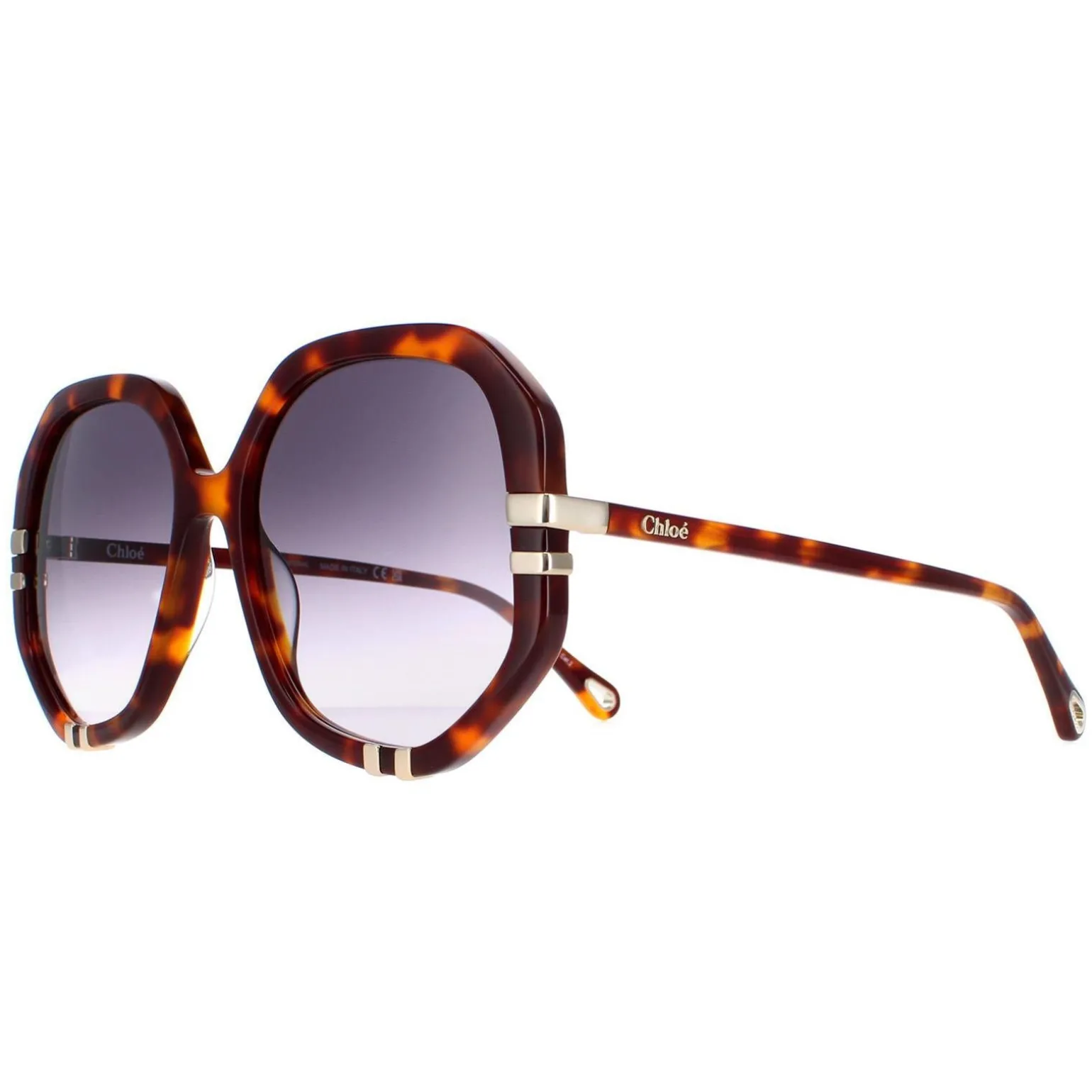Chloe Sunglasses CH0105S 004 Tortoise Grey Gradient