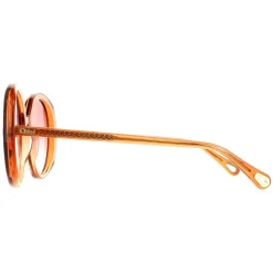 Chloe Sunglasses CH0007S 001 Transparent Dark Orange Orange Gradient