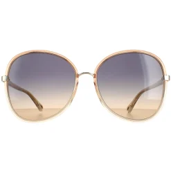 Chloe Sunglasses CH0030S Franky 004 Orange Crystal Blue Gradient