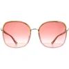 Chloe Sunglasses CH0031S Franky 002 Yellow to Pink Crystal Fade and Go
