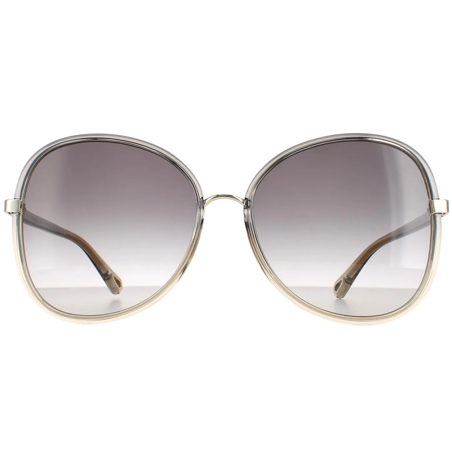 Chloe Sunglasses CH0030S Franky 001 Grey to Brown Crystal Fade and Gol