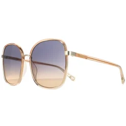 Chloe Sunglasses CH0031S Franky 004 Orange Crystal Fade and Gold Blue