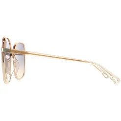 Chloe Sunglasses CH0031S Franky 004 Orange Crystal Fade and Gold Blue