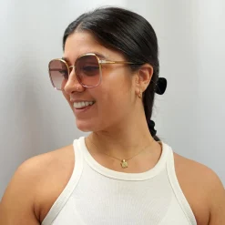 Chloe Sunglasses CH0031S Franky 002 Yellow to Pink Crystal Fade and Go