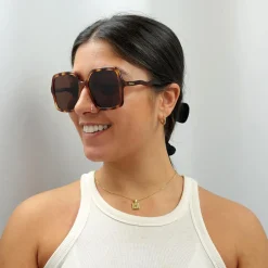 Chloe Sunglasses CH0086S Zelie 005 Havana Brown