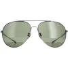 Chopard Sunglasses SCHD57M 568P Titanium Gunmetal Grey Green Polarized