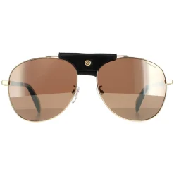 Chopard Sunglasses SCHF22 300Z Shiny Rose Gold Brown Silver Mirror Pol