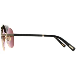 Chopard Sunglasses SCHF22 300Z Shiny Rose Gold Brown Silver Mirror Pol
