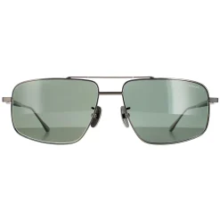Chopard Sunglasses SCHF21M 568P Total Shiny Gunmetal Grey Green Polari