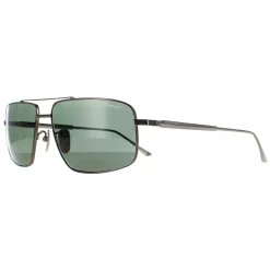 Chopard Sunglasses SCHF21M 568P Total Shiny Gunmetal Grey Green Polari