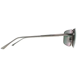 Chopard Sunglasses SCHF21M 568P Total Shiny Gunmetal Grey Green Polari