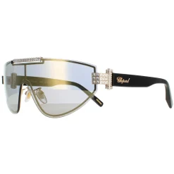 Chopard Sunglasses SCHF09S 300G Shiny Rose Gold Smoke Gold Mirror