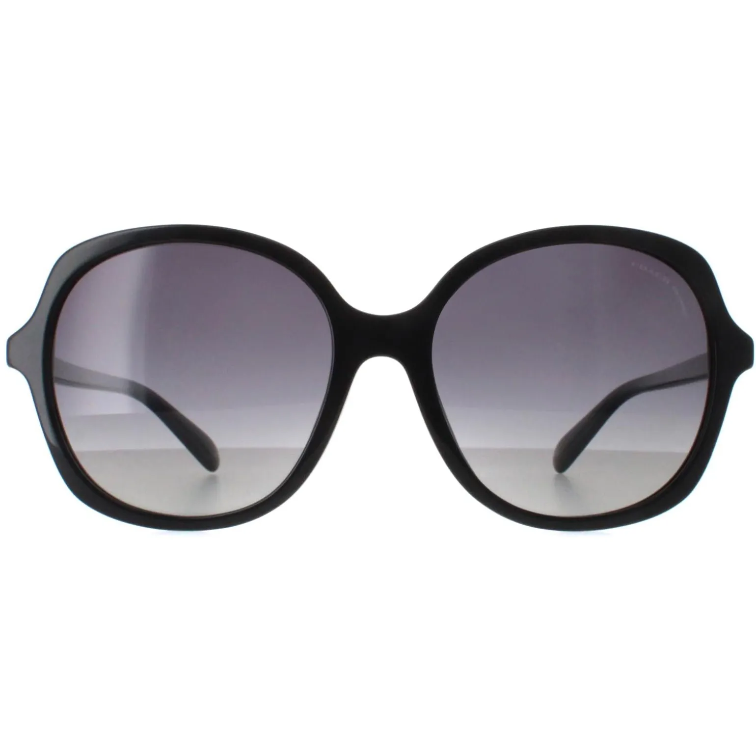 Coach Sunglasses HC8360U 5002T3 Black Grey Gradient Polarized