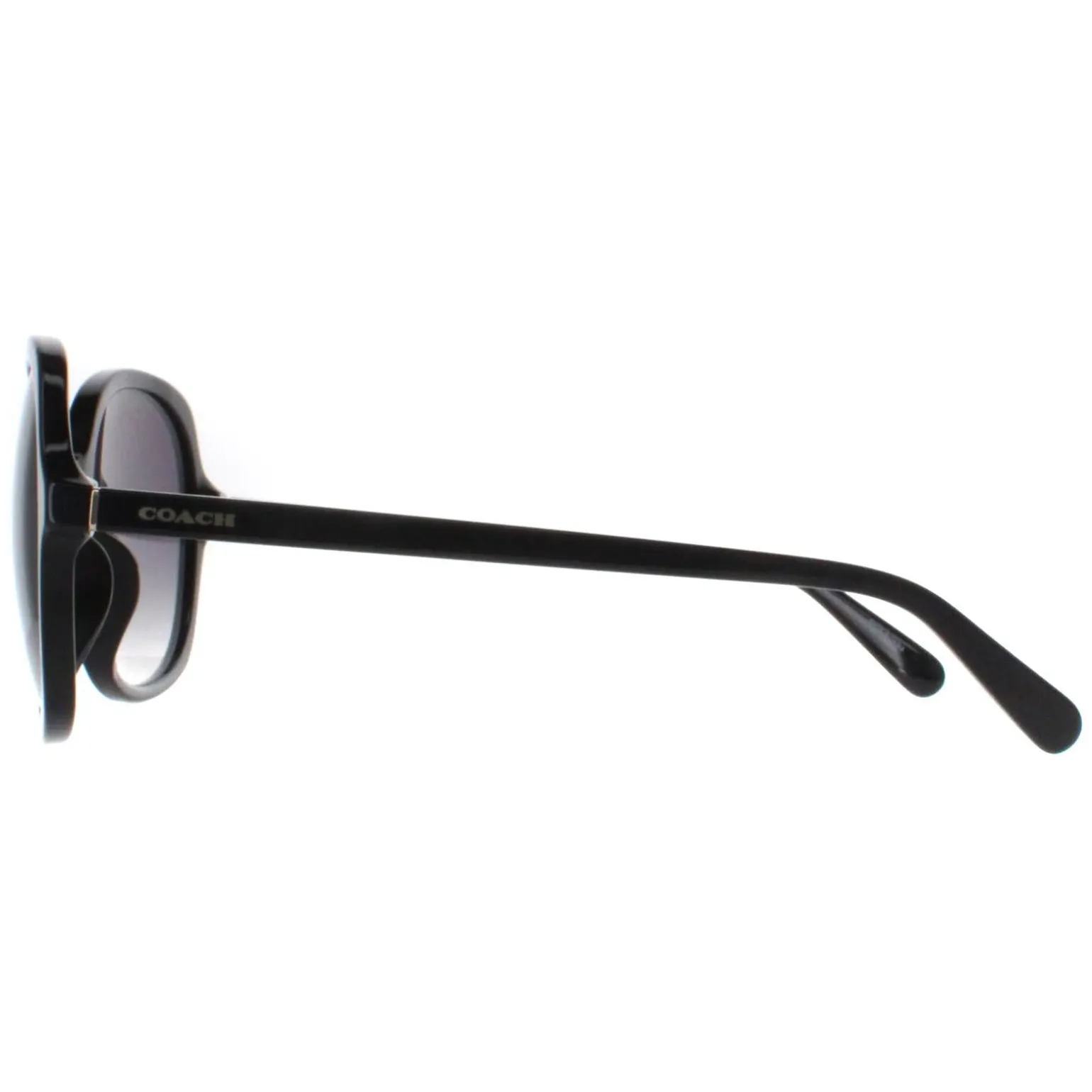 Coach Sunglasses HC8360U 5002T3 Black Grey Gradient Polarized