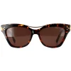 Cutler and Gross Sunglasses 1283 002 Gold Tortoiseshell Brown