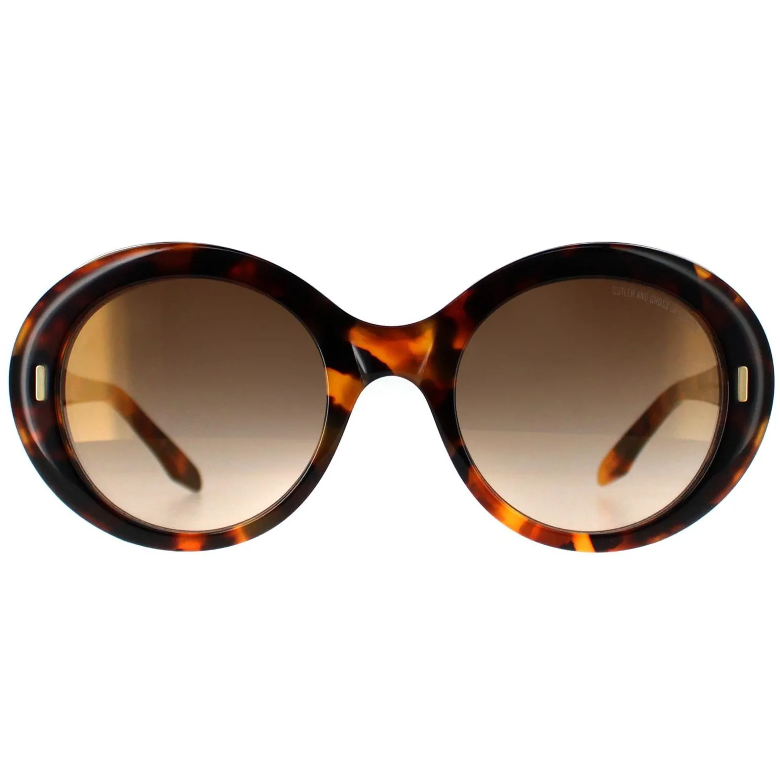 Cutler and Gross Sunglasses 1327 002 Yellow Tortoiseshell Brown